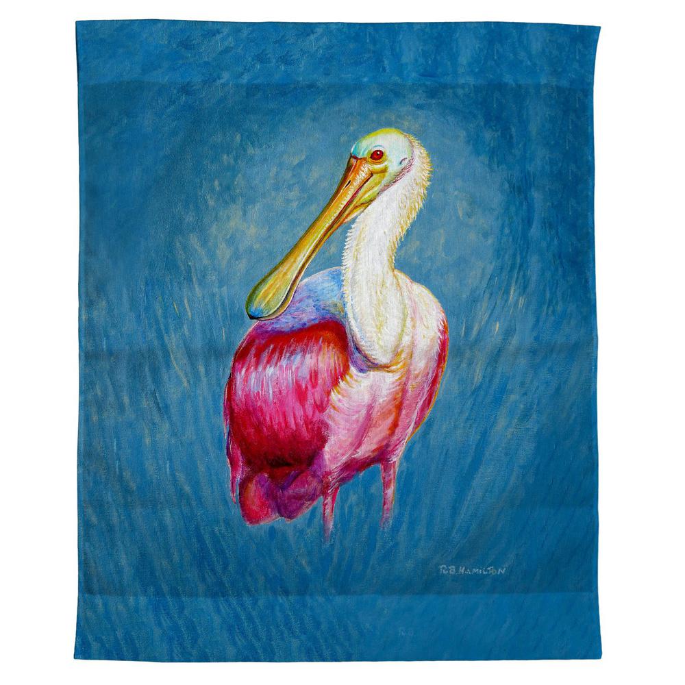 Spoonbill Portrait Outdoor Wall Hanging 24x30. Picture 1