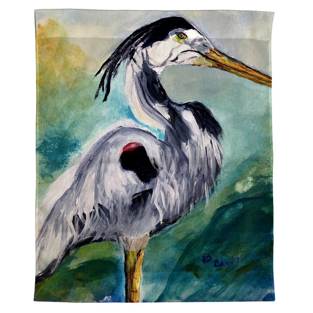 Betsy's Blue Heron Wall Hanging 24x30. Picture 1