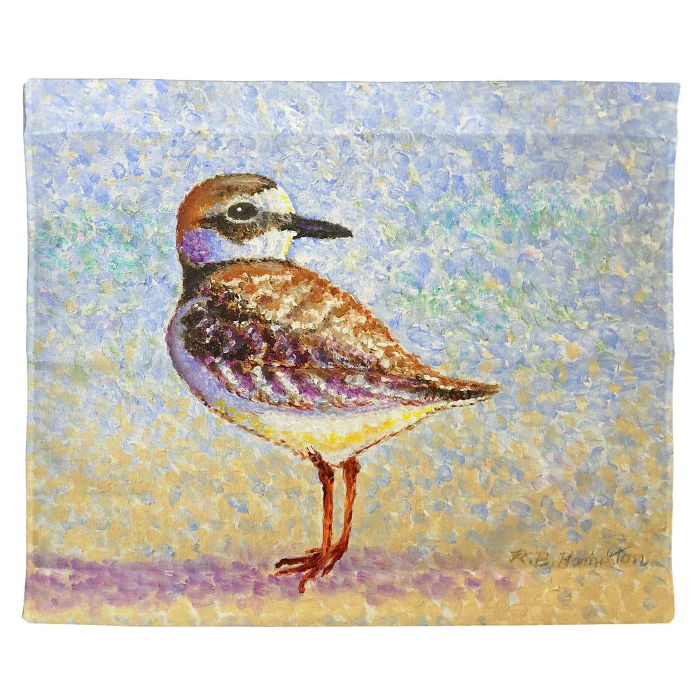 Wilson's Plover Outdoor Wall Hanging 24x30. Picture 1