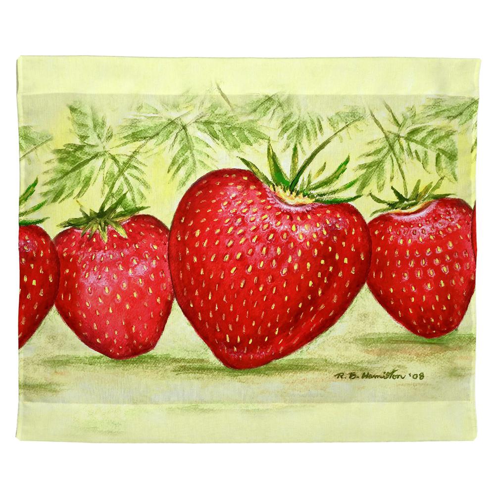 Strawberries Outdoor Wall Hanging 24x30. Picture 1