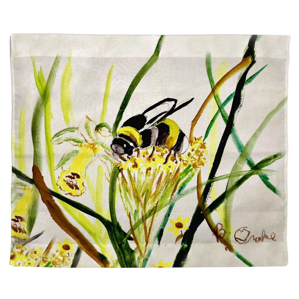 Bee & Flower Outdoor Wall Hanging 24x30. Picture 1