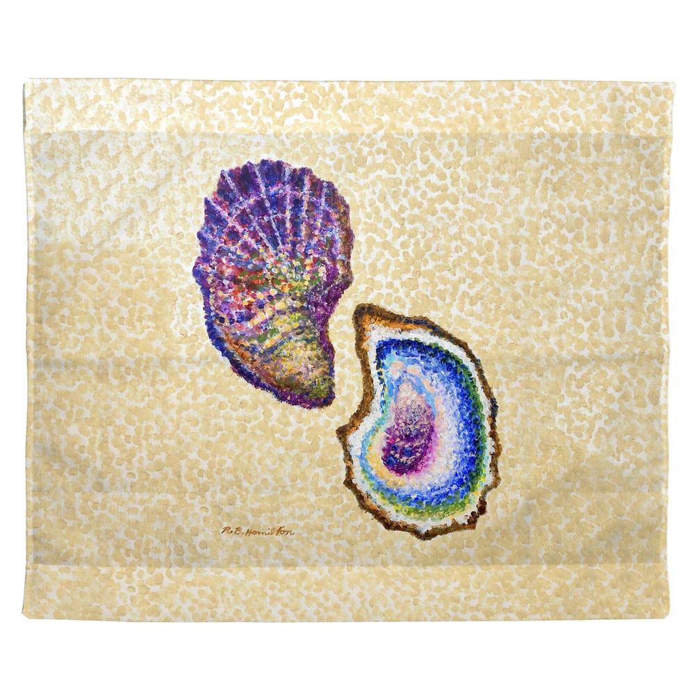 Two Oysters Outdoor Wall Hanging 24x30. Picture 1