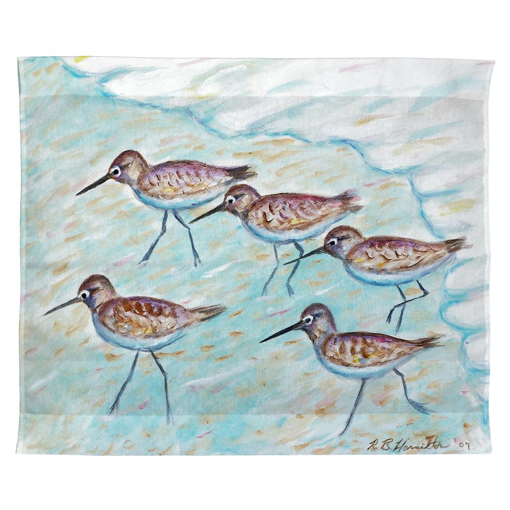 Sandpipers Outdoor Wall Hanging 24x30. Picture 1