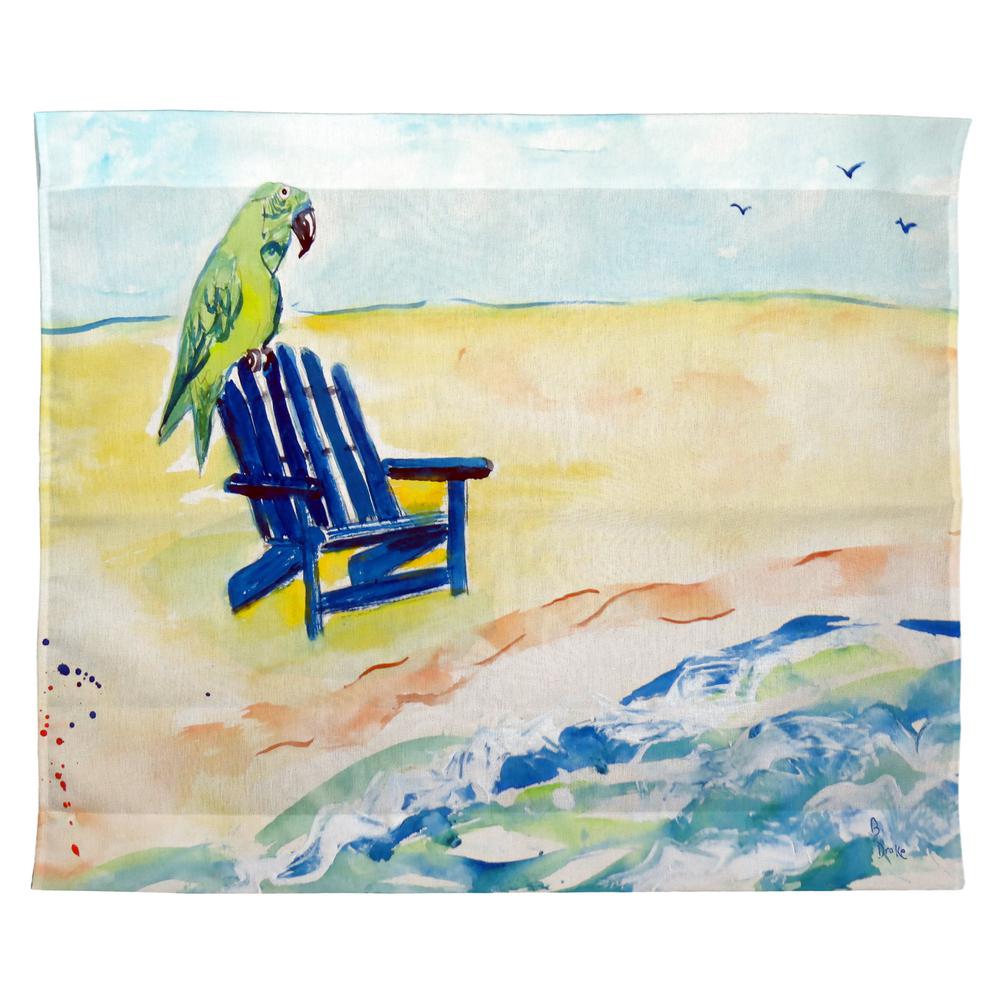 Parrot & Chair Outdoor Wall Hanging 24x30. Picture 1