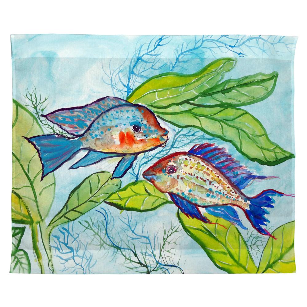 Pair of Fish Outdoor Wall Hanging 24x30. Picture 1