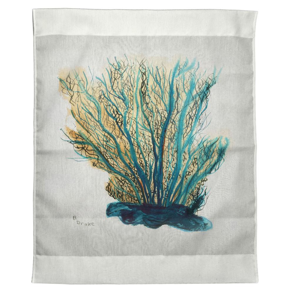 Blue Coral Outdoor Wall Hanging 24x30. The main picture.