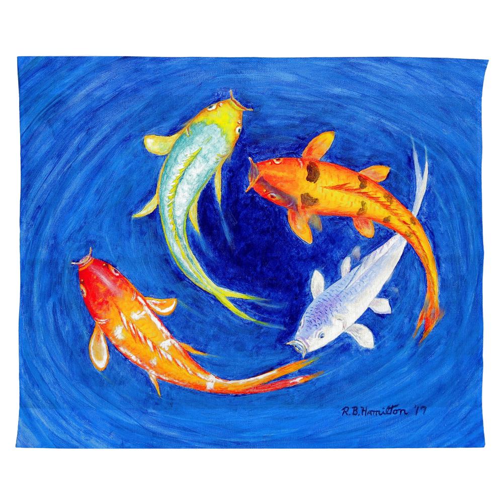 Swirling Koi Wall Hanging 24x30. Picture 1