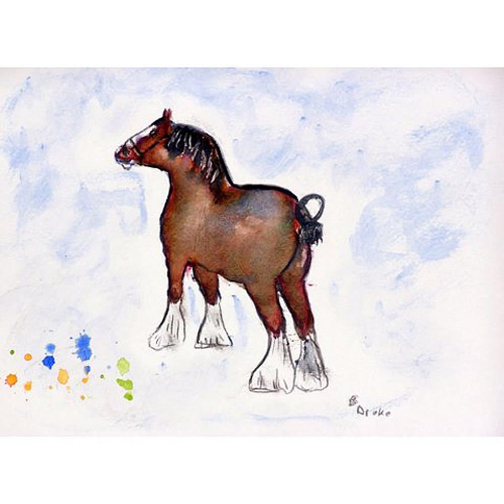 Clydesdale Outdoor Wall Hanging 24x30. Picture 1