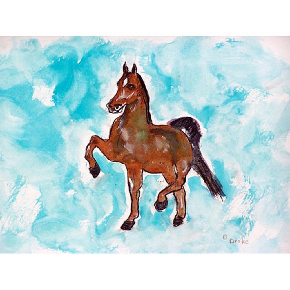 Dancing Horse Outdoor Wall Hanging 24x30. Picture 1