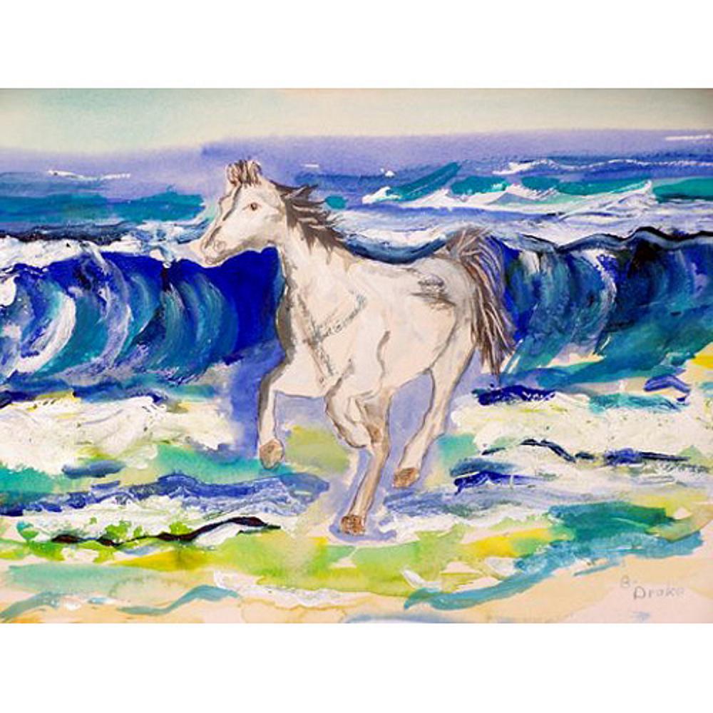 Horse & Surf Outdoor Wall Hanging 24x30. Picture 1
