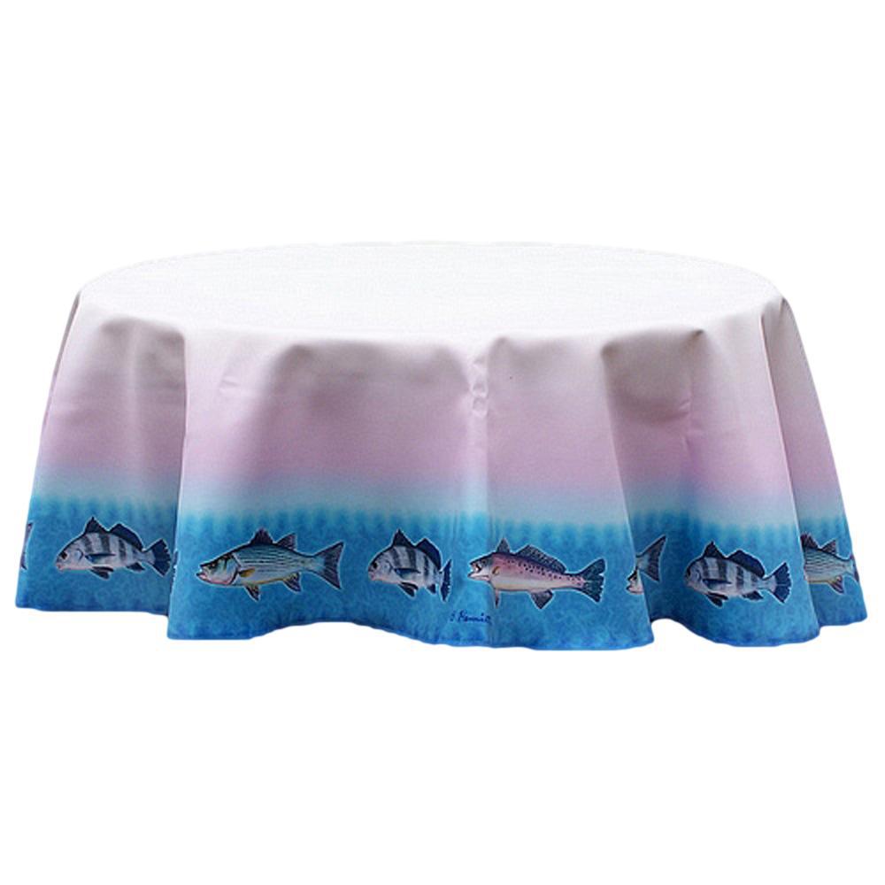 Assorted Fish Round Table Cloth 58. The main picture.
