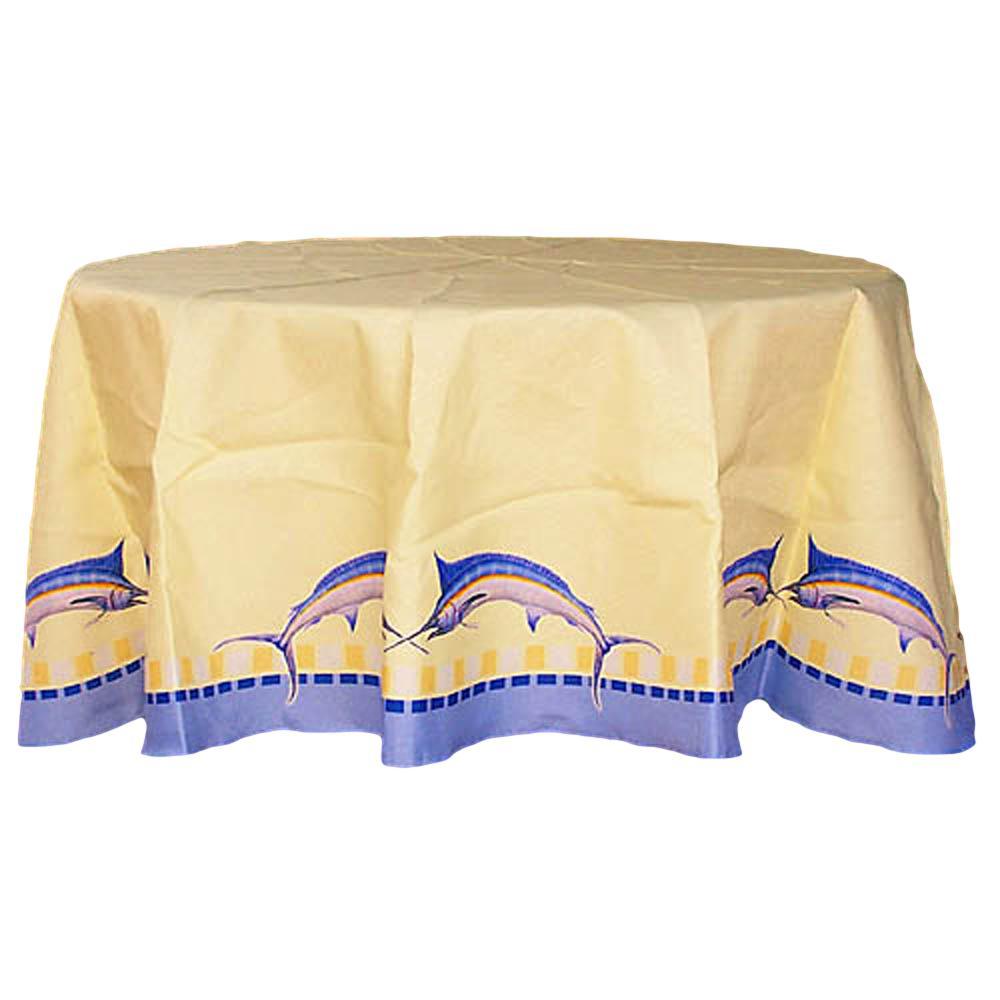 Blue Marlin Tablecloth 58. Picture 1