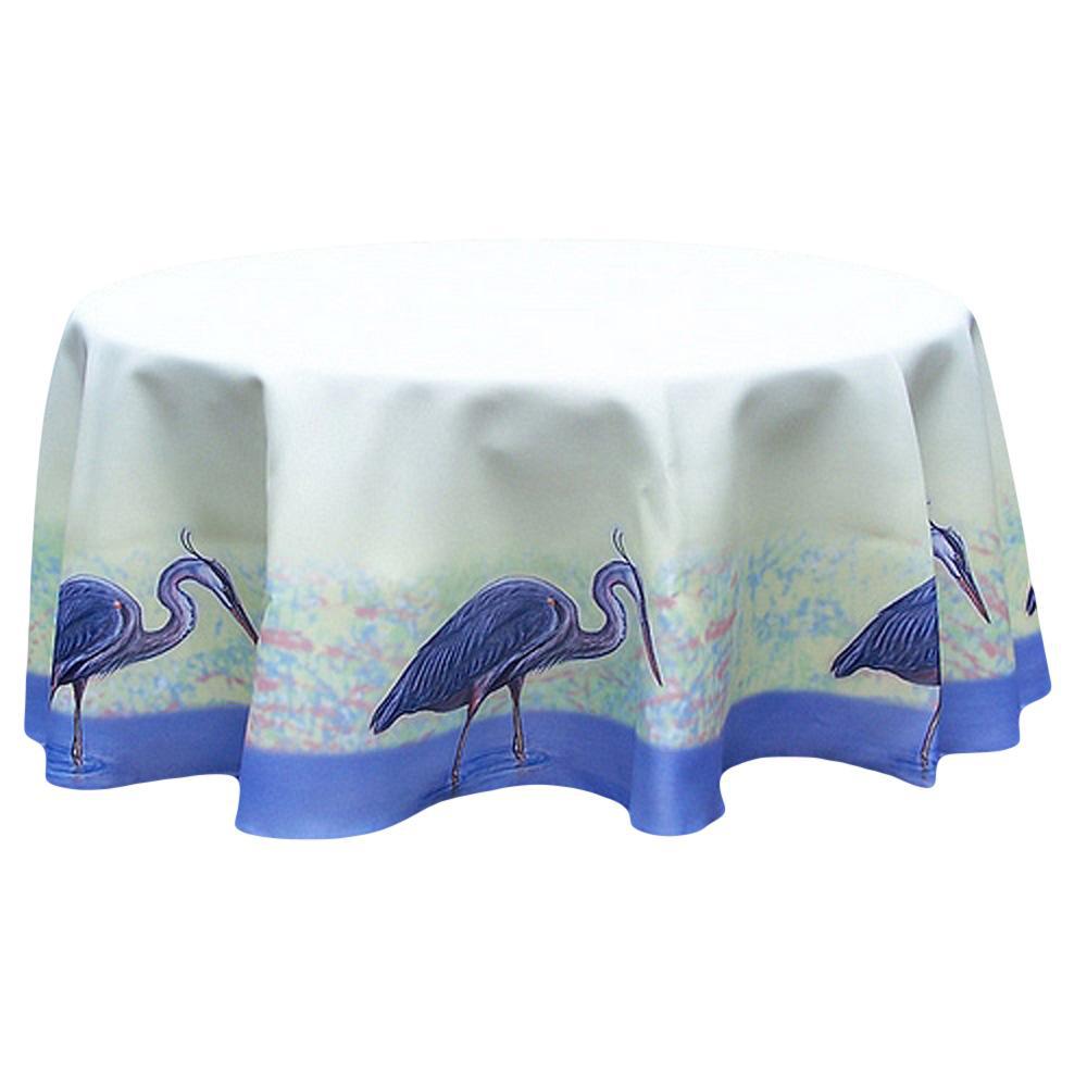 Blue Heron Tablecloth 58. Picture 1