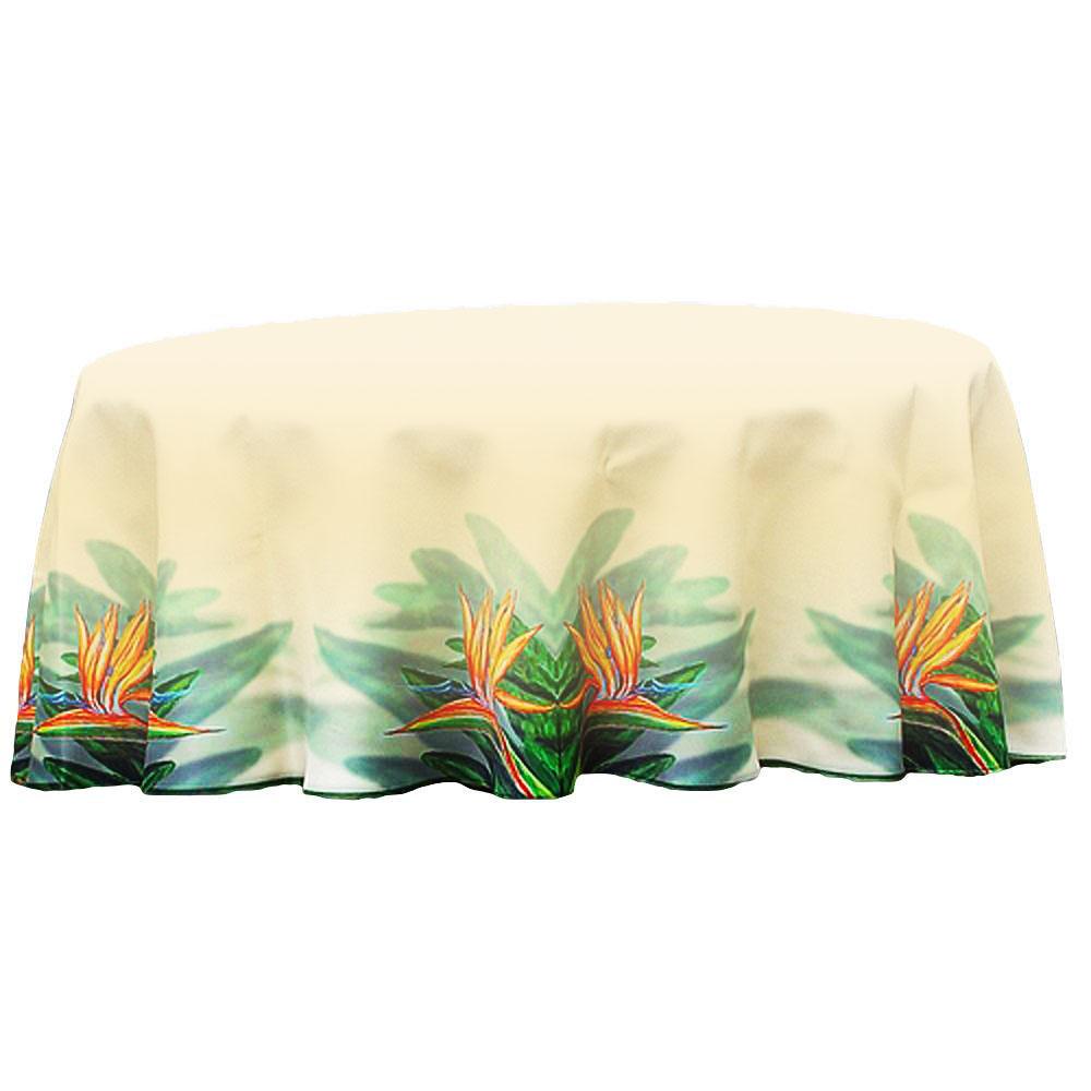 Bird of Paradise Flower Round Table Cloth 58. The main picture.