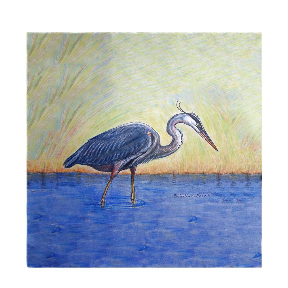 Blue Heron Square Table Cloth 52. Picture 1