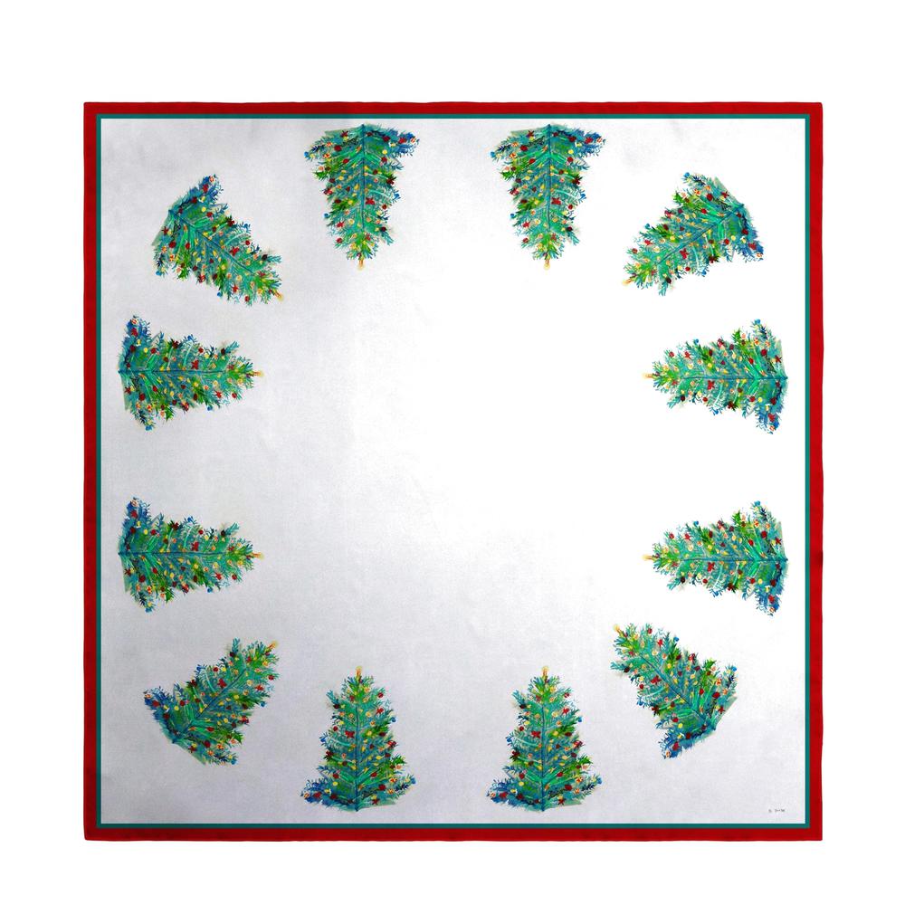 Christmas Tree Square Table Cloth 52. Picture 1