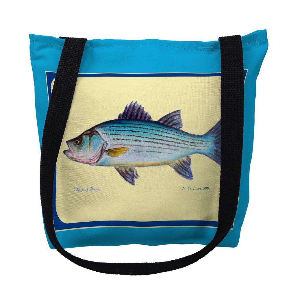 Multi Fish IV Border Small Tote Bag 13x13