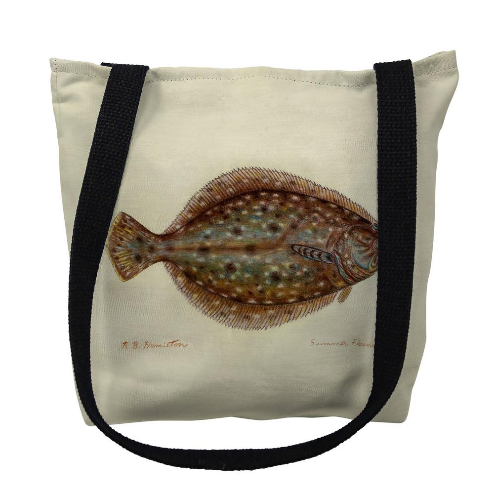 Flounder Right Medium Tote Bag 16x16. Picture 1
