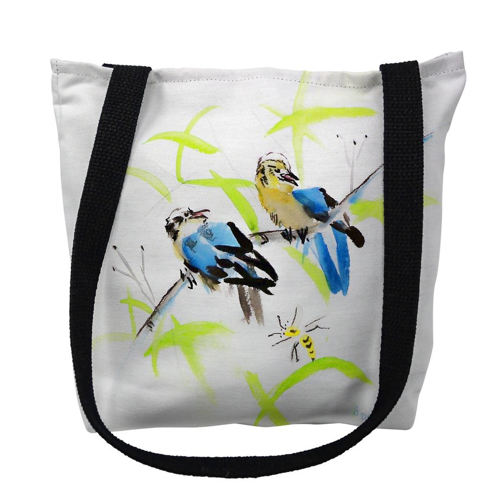Birds and Bees III Large Tote Bag 18x18. Picture 1
