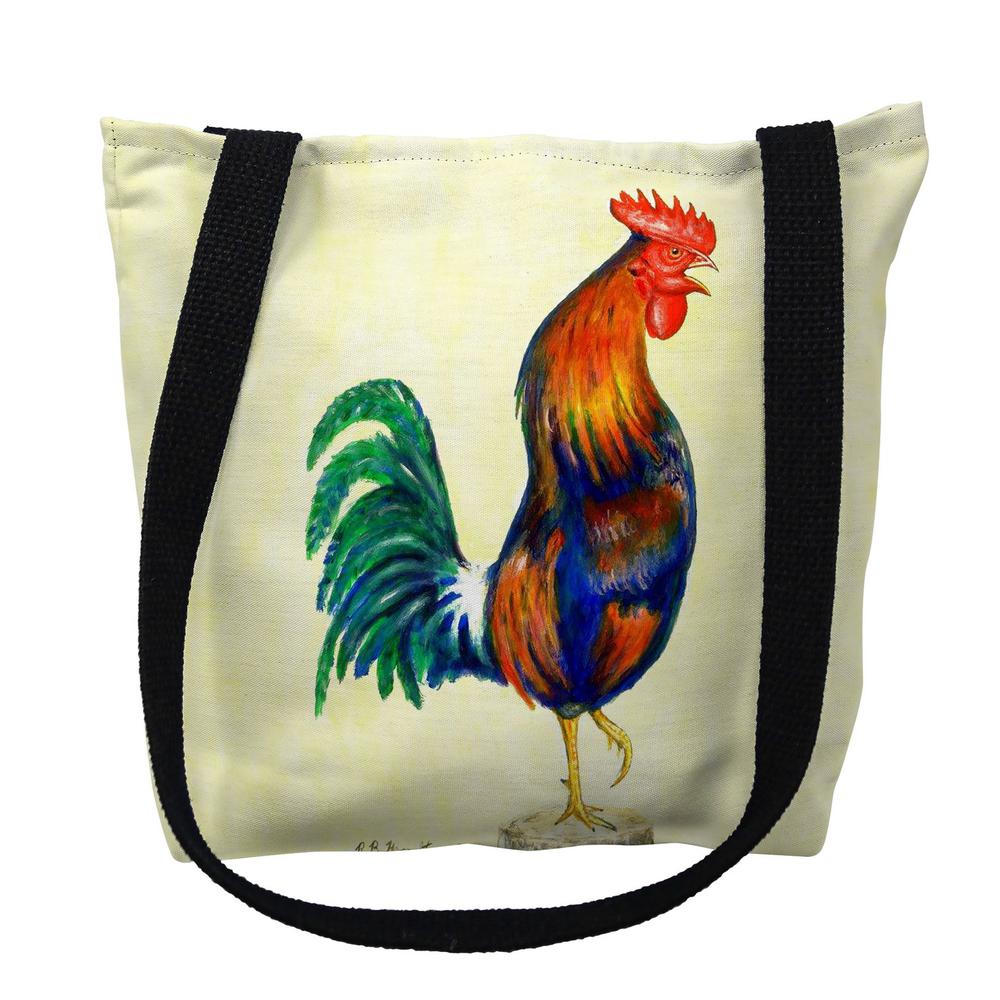 Blue Rooster Medium Tote Bag 16x16. Picture 1