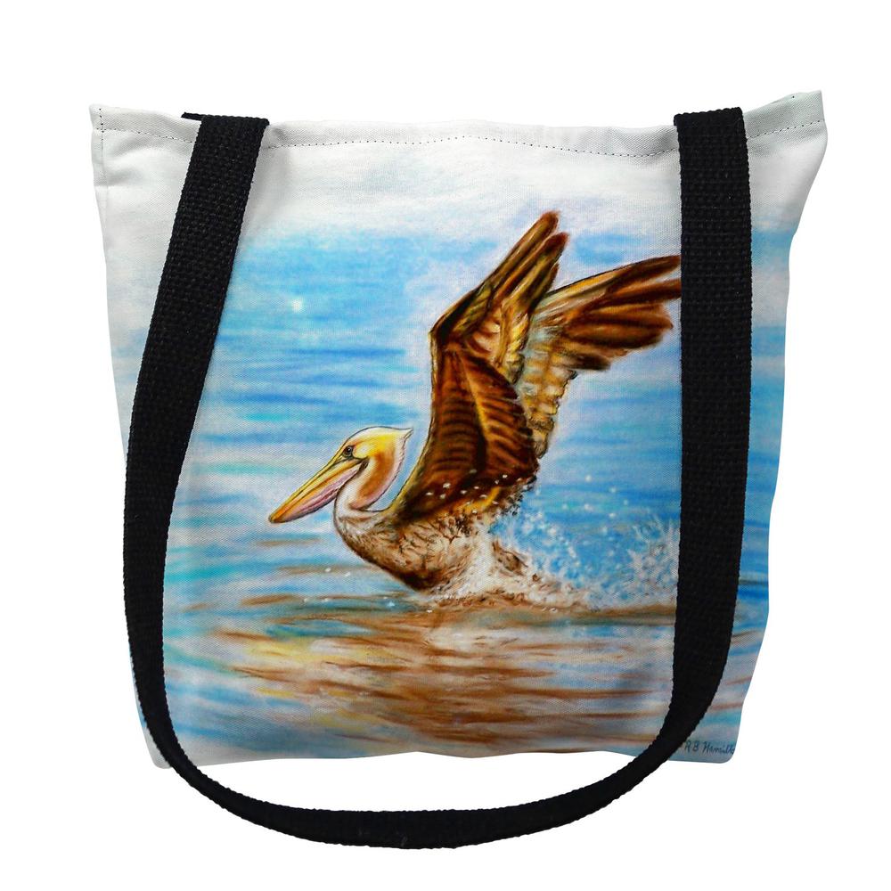 Flying Pelican Large Tote Bag, 18x18. Picture 1