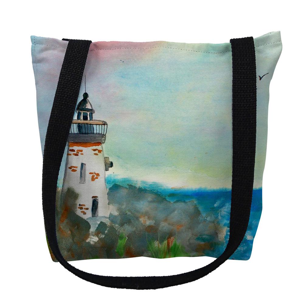 Betsy's Light House Large Tote Bag 18x18. Picture 1