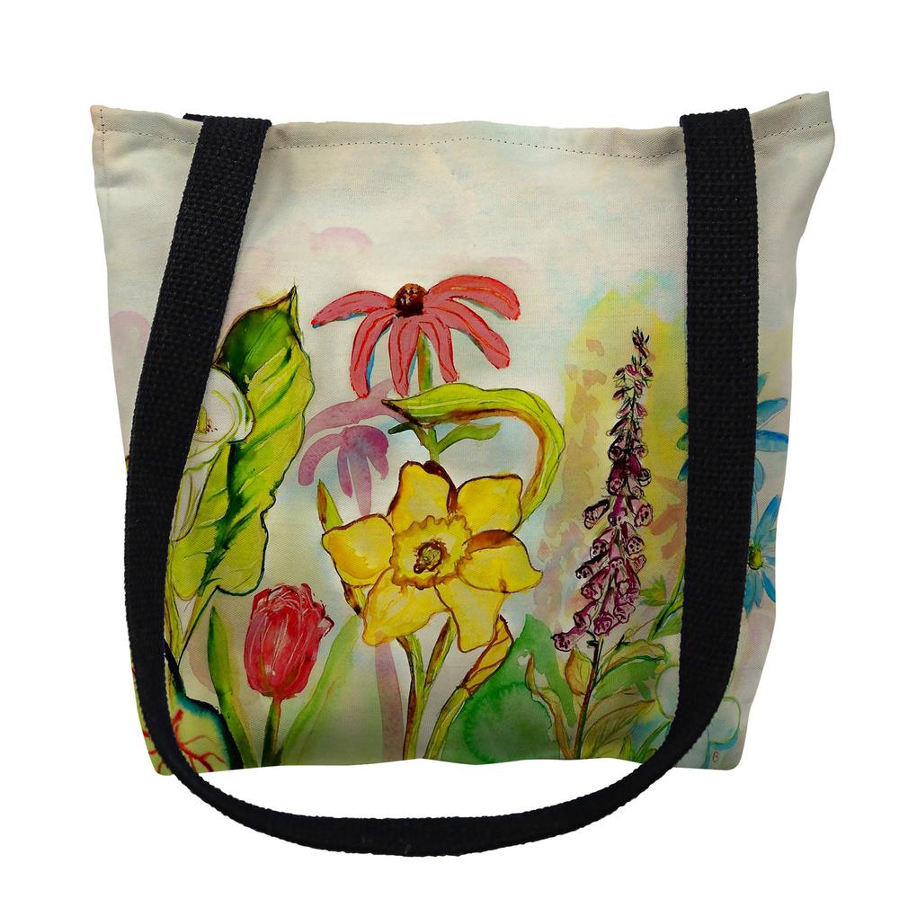Betsy's Garden Large Tote Bag 18x18. Picture 1
