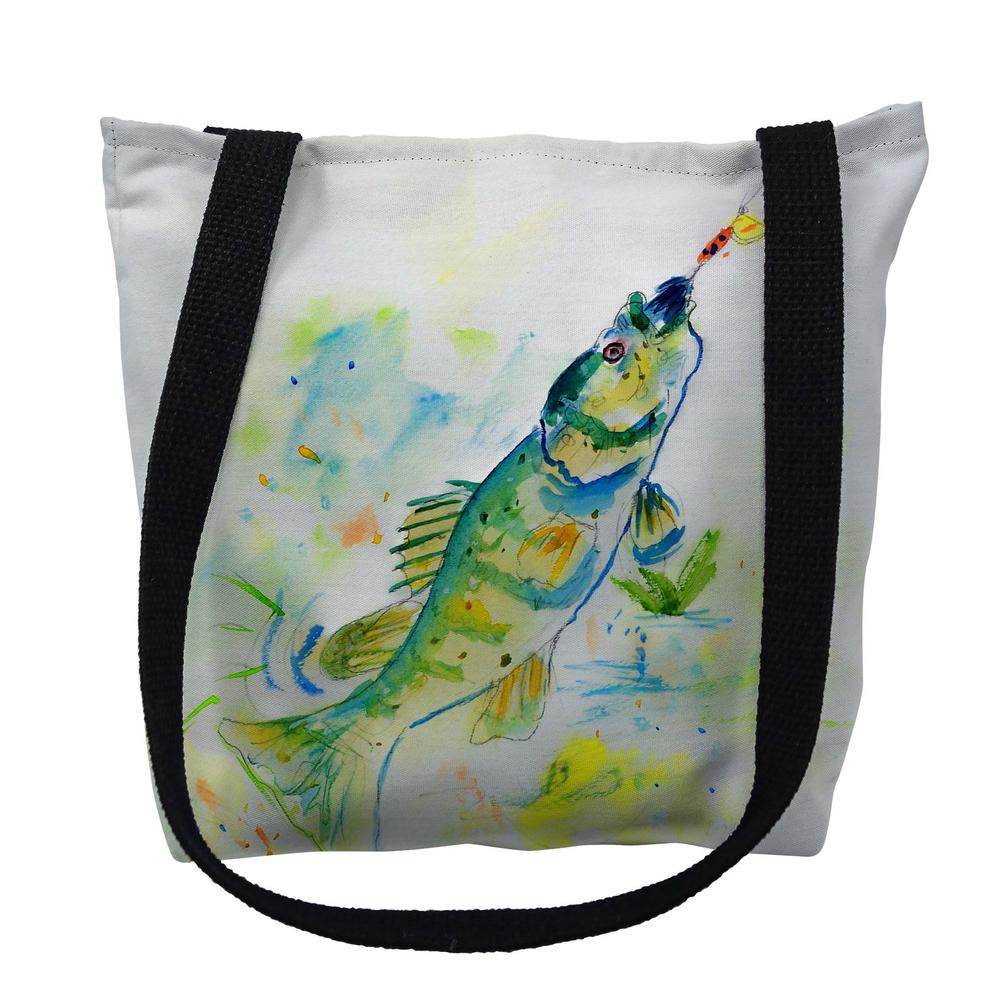 Yellow Perch Large Tote Bag 18x18. Picture 1