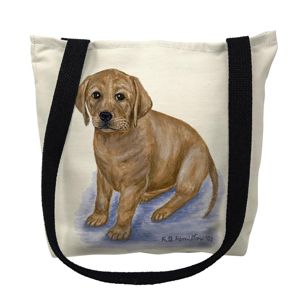 Yellow Lab Large Tote Bag 18x18. Picture 1