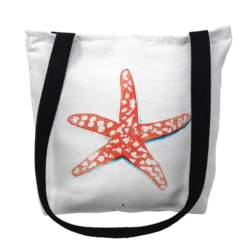 Coral Starfish Large Tote Bag 18x18. Picture 1