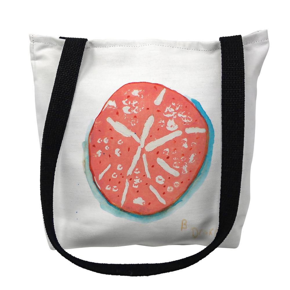 Coral Sand Dollar Large Tote Bag 18x18. Picture 1