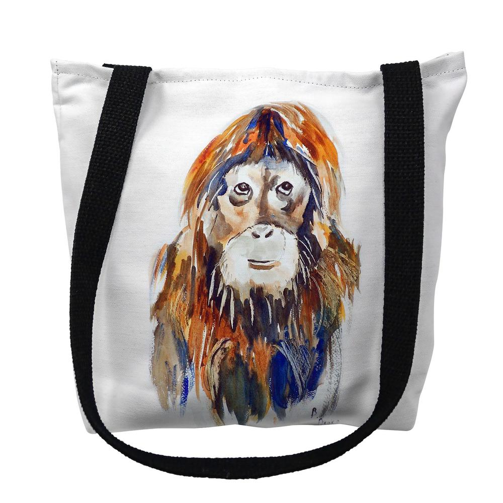 Orangutan Large Tote Bag 18x18. Picture 1