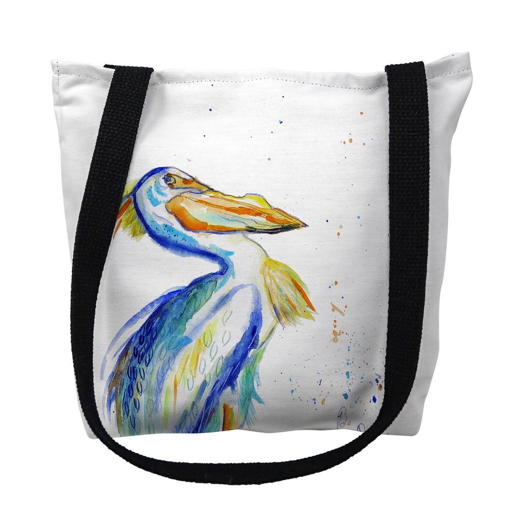 Watercolor Pelican Small Tote Bag 13x13. Picture 1