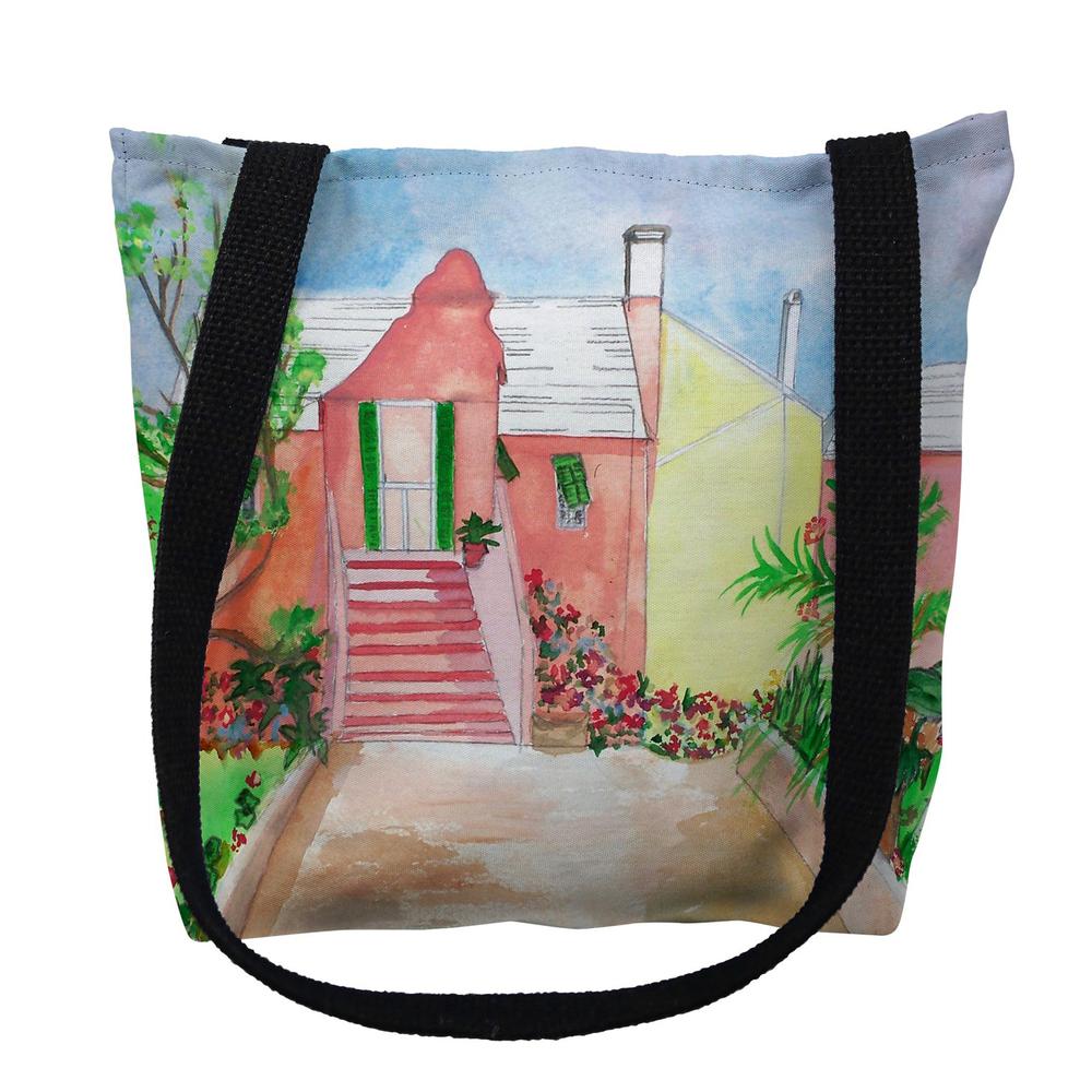 Bermuda House Large Tote Bag 18x18. Picture 1