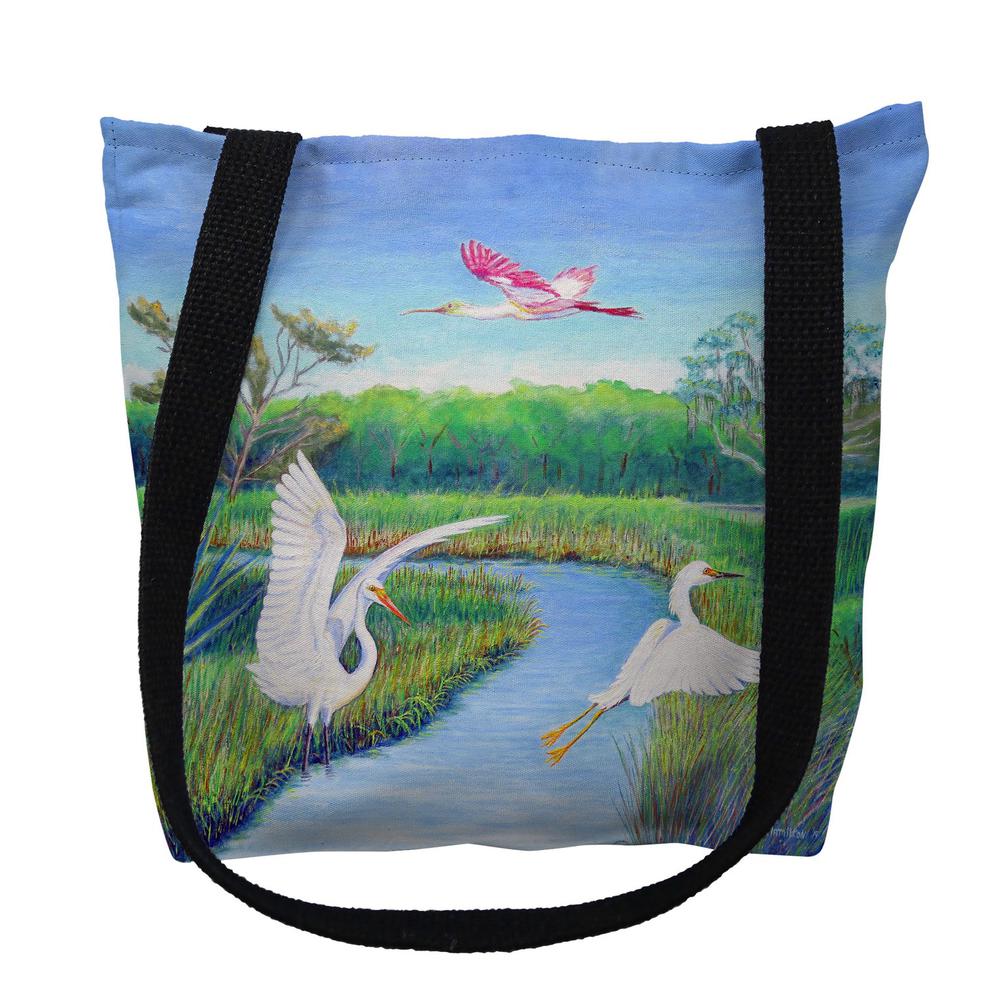 Marsh Wings Large Tote Bag 18x18. Picture 1