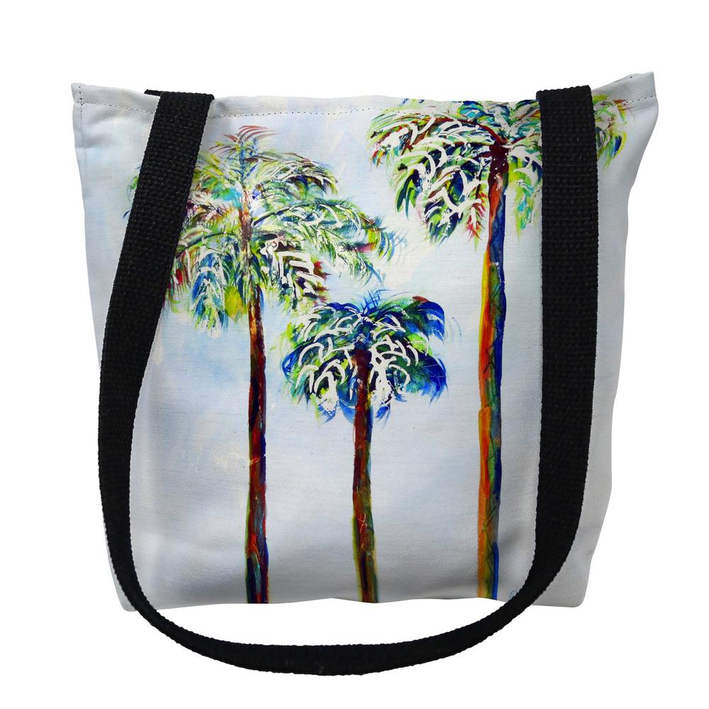 Three Palms Small Tote Bag 13x13. Picture 1