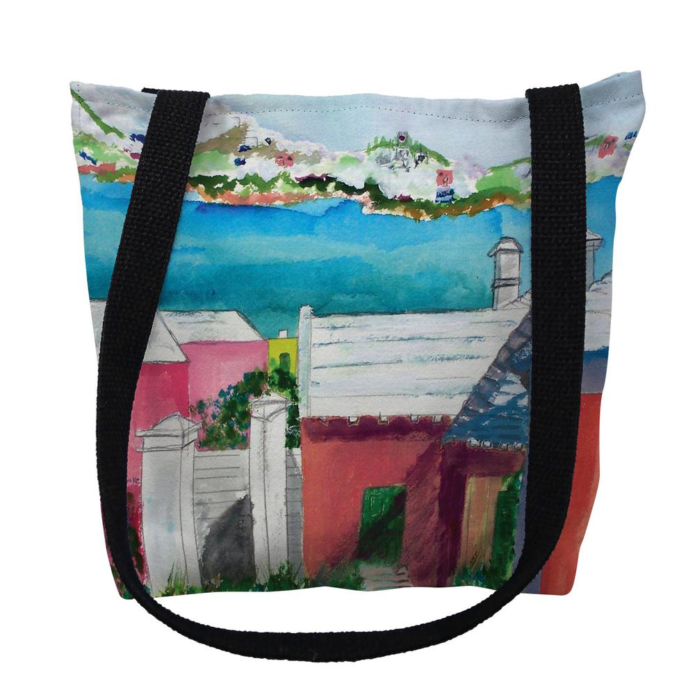 Rooftops Large Tote Bag 18x18. Picture 1
