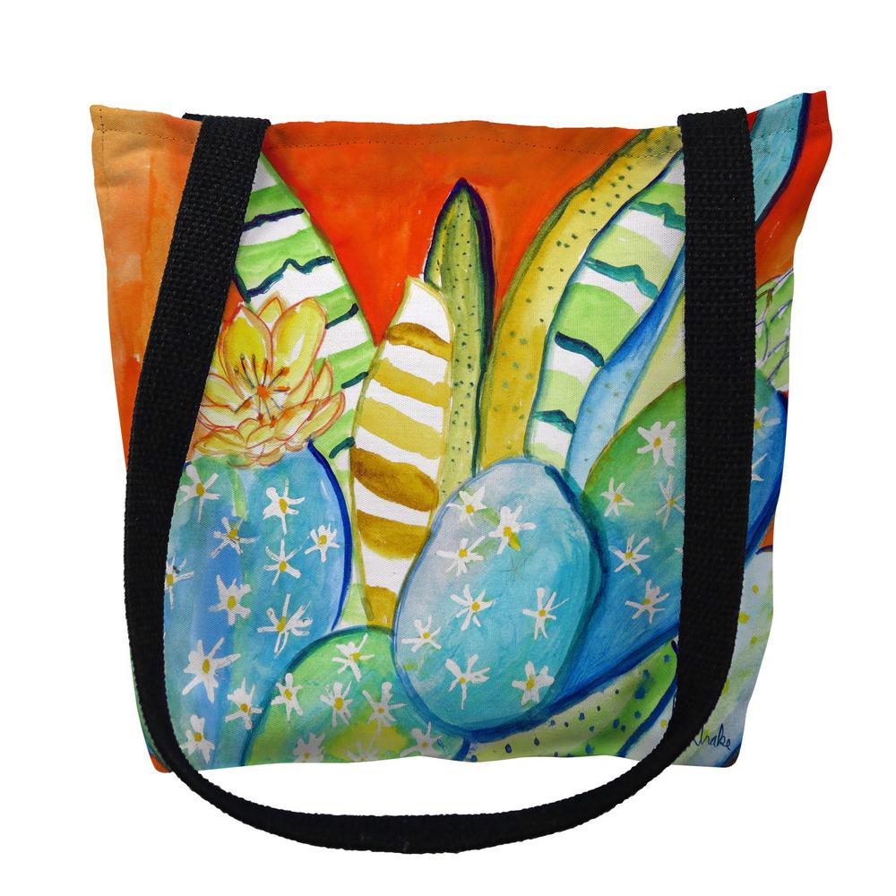 Cactus III Large Tote Bag 18x18. Picture 1