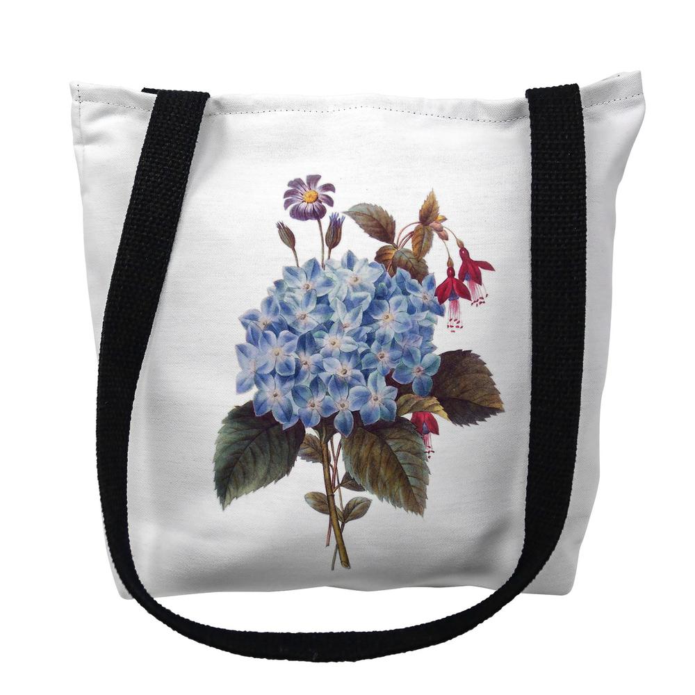 Blue Hydrangea Large Tote Bag 18x18. Picture 1
