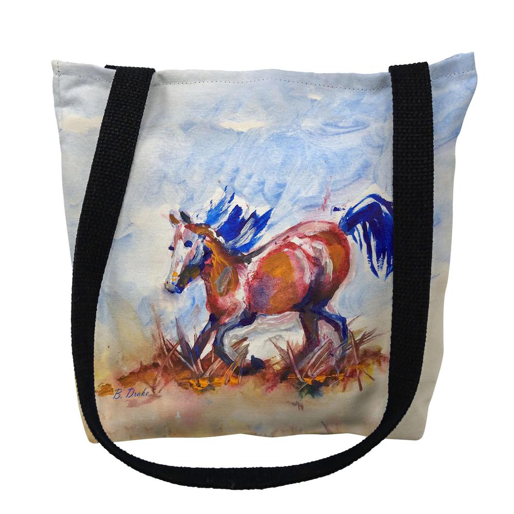 Betsy's Wild Horse Medium Tote Bag 16x16. Picture 1