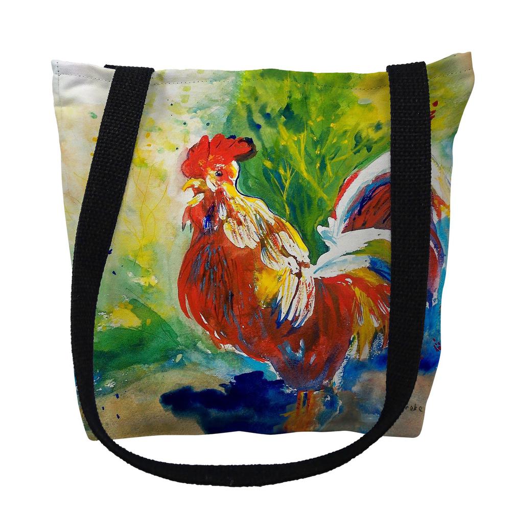Red Rooster Large Tote Bag 18x18. Picture 1