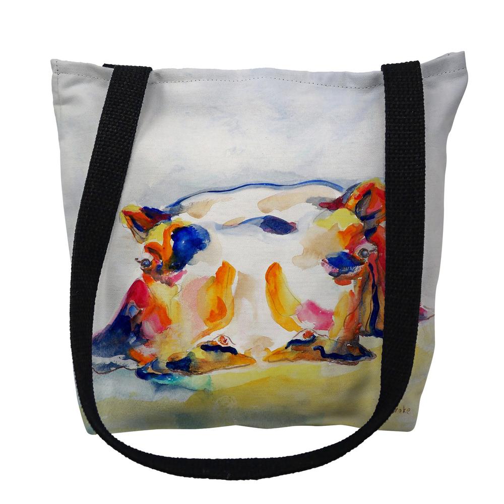 Hippo Large Tote Bag 18x18. Picture 1
