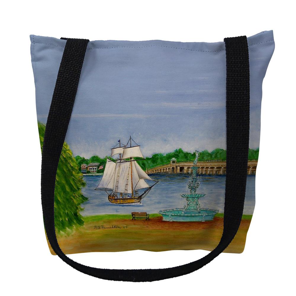 Chestertown, MD College Large Tote Bag 18x18. Picture 1