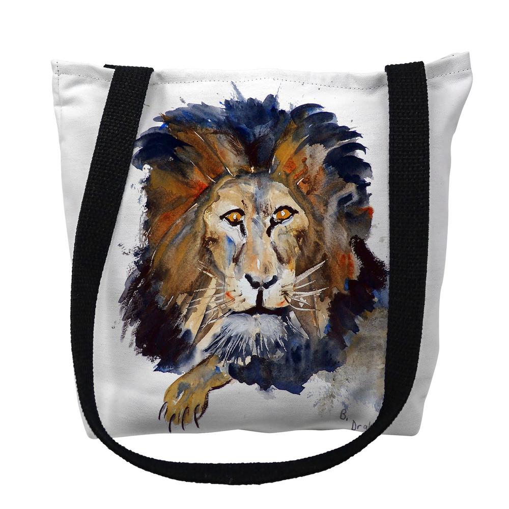Lion Medium Tote Bag 16x16. Picture 1