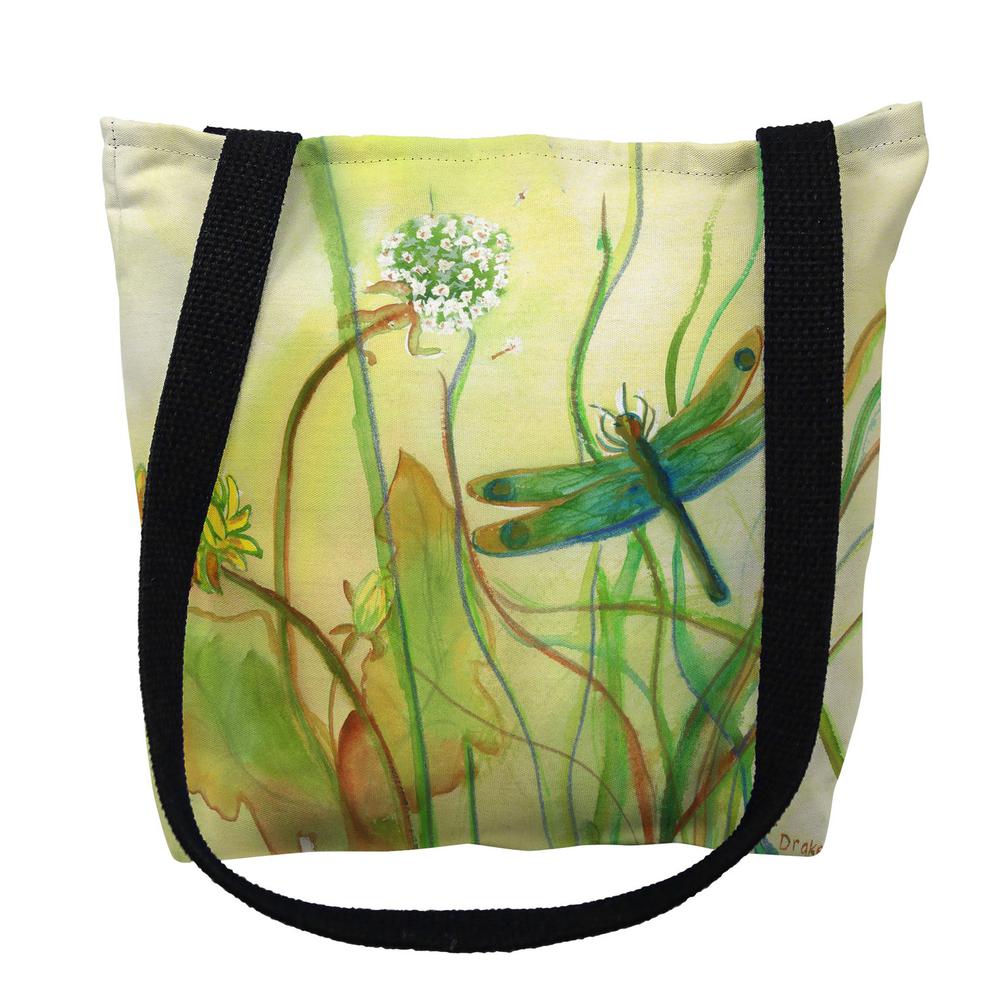 Betsy's DragonFly Medium Tote Bag 16x16. Picture 1