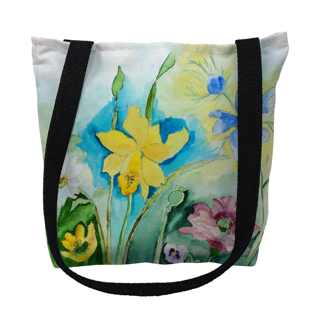 Betsy's Florals Large Tote Bag 18x18. Picture 1