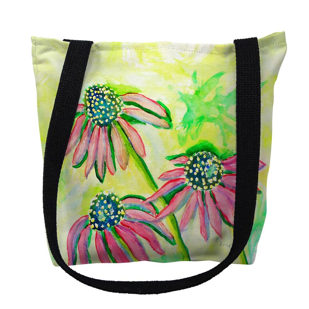 Cone Flowers Small Tote Bag 13x13. Picture 1