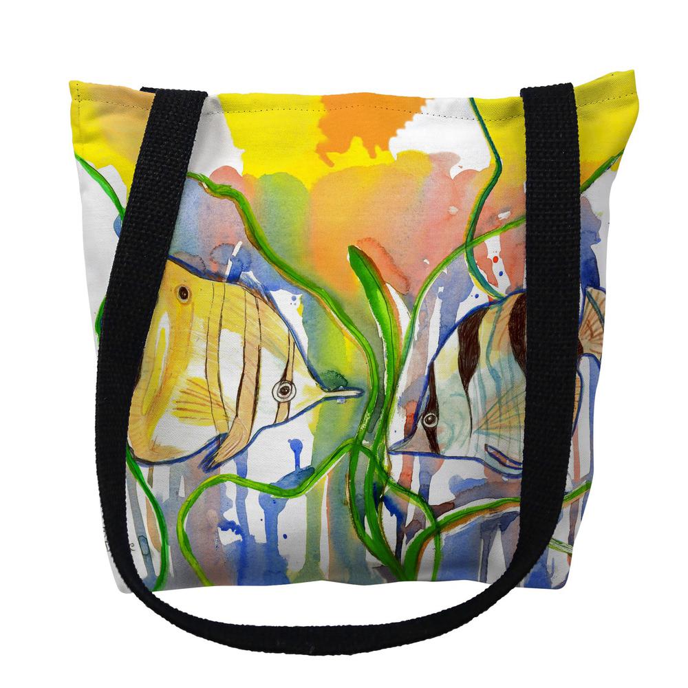 Angel Fish Large Tote Bag 18x18. Picture 1