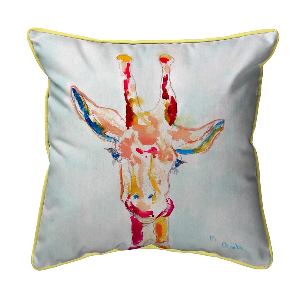 Giraffe Extra Large Zippered Pillow 22x22. Picture 1