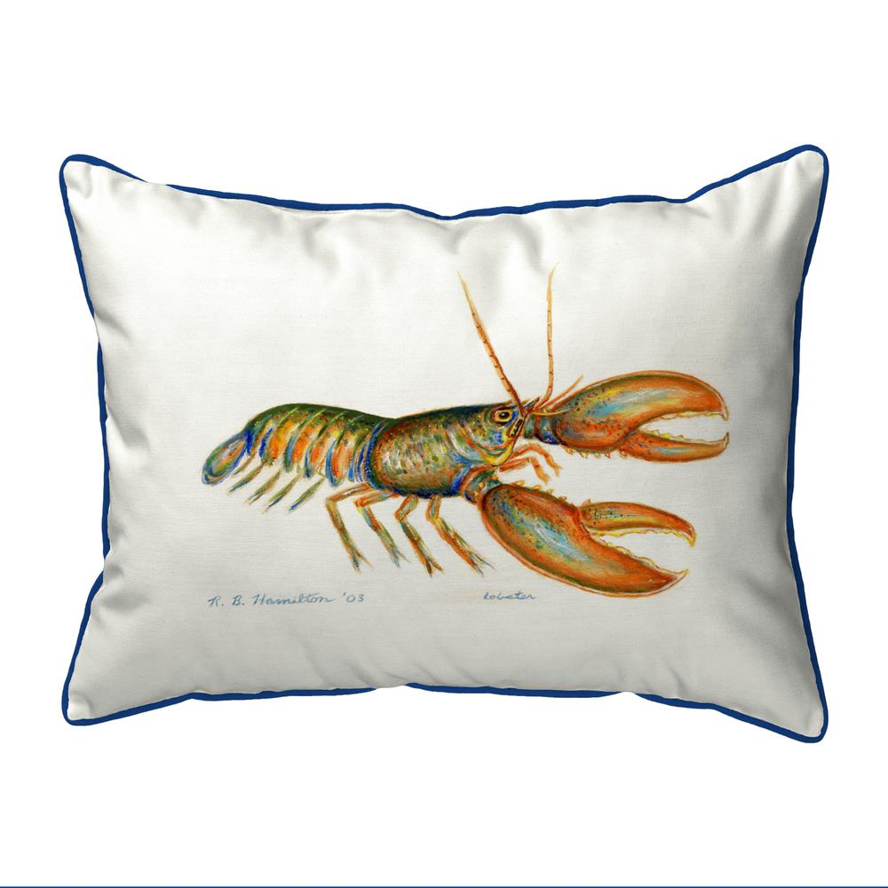 Lobster Extra Large Zippered Pillow 20x24. Picture 1